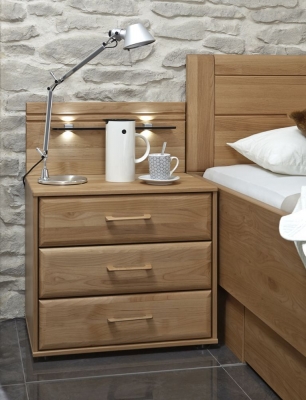 Product photograph of Lido Bedside Cabinet from Choice Furniture Superstore