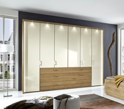 Product photograph of Lido Bi-fold-panorama Door Functional Wardrobe from Choice Furniture Superstore