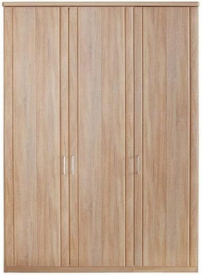 Product photograph of Wiemann Luxor 3 4 150cm Rustic Oak 3 Door Wardrobe from Choice Furniture Superstore