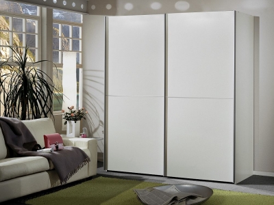 Product photograph of Miami 2 Door Sliding Wardrobe In White - W 200cm from Choice Furniture Superstore