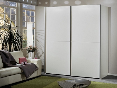 Product photograph of Wiemann Miami 2 Door Sliding Wardrobe In White from Choice Furniture Superstore