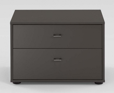 Product photograph of Tokio 2 Drawer Bedside Cabinet With Carcase Color Front from Choice Furniture Superstore