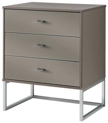 Product photograph of Vigo 3 Drawer Bedside Cabinet In Havana - W 40cm from Choice Furniture Superstore
