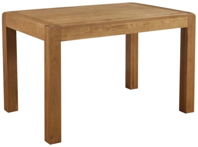 Product photograph of Curve Oak Small Dining Table - 4 Seater from Choice Furniture Superstore