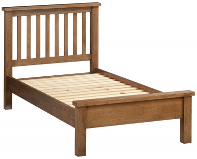 Product photograph of Original Rustic Oak Bed - Comes In 3ft Single 4ft 6in Double And 5ft King Size Options from Choice Furniture Superstore