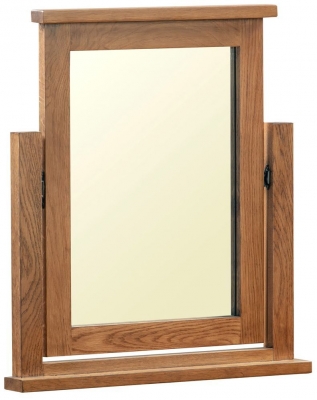 Product photograph of Original Rustic Oak Dressing Mirror from Choice Furniture Superstore