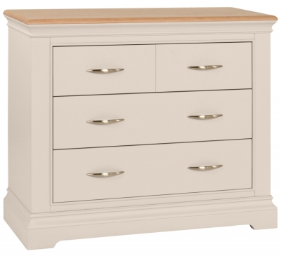 Product photograph of Annecy Painted 2 2 Drawer Chest - Comes In Stone Painted White Painted And Bluestar Painted Options from Choice Furniture Superstore