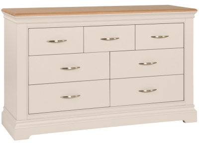 Product photograph of Annecy Painted 3 4 Drawer Combi Chest - Comes In Stone Painted White Painted And Bluestar Painted Options from Choice Furniture Superstore