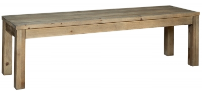 Product photograph of Langley Reclaimed Pine Large Bench from Choice Furniture Superstore