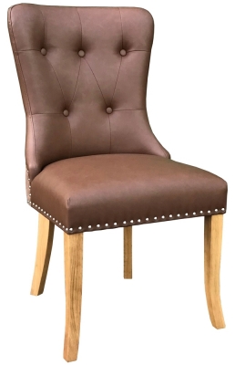 Product photograph of Appleby Oak Hug Dining Chair Sold In Pairs from Choice Furniture Superstore