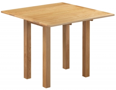 Product photograph of Appleby Oak Square Leaf Top Dining Table - 2 Seater from Choice Furniture Superstore