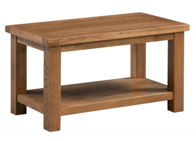 Product photograph of Original Rustic Oak Small Coffee Table from Choice Furniture Superstore