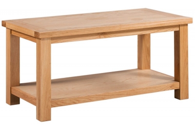 Product photograph of Appleby Oak Large Coffee Table from Choice Furniture Superstore