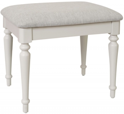 Product photograph of Cromwell Grey Mist Painted Dressing Table Stool - Comes In Grey Mist Painted Bluestar Painted Cobblestone Painted Options from Choice Furniture Superstore