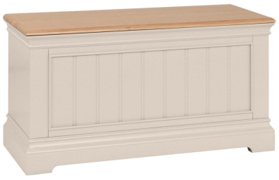 Product photograph of Annecy Painted Blanket Box - Comes In Stone Painted White Painted And Bluestar Painted Options from Choice Furniture Superstore