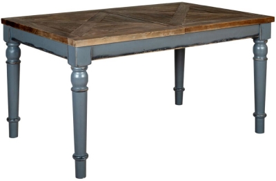 Product photograph of Bishop Dove Grey Painted Pine Pine 4 Seater Extending Dining Table from Choice Furniture Superstore
