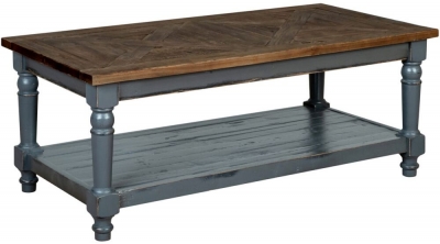 Product photograph of Bishop Dove Grey Painted Pine Coffe Table from Choice Furniture Superstore