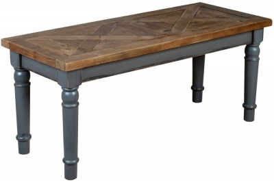 Product photograph of Bishop Dove Grey Painted Pine Dining Bench from Choice Furniture Superstore