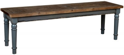 Product photograph of Bishop Dove Grey Painted Pine Large Dining Bench from Choice Furniture Superstore