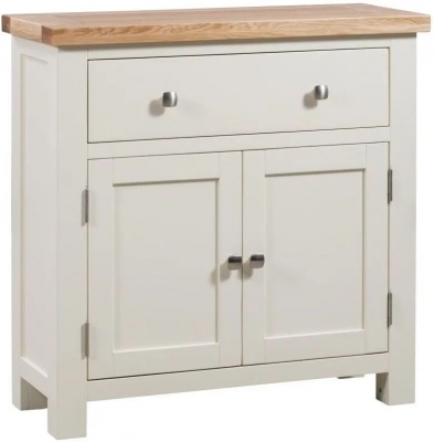 Product photograph of Lundy Painted Compact Sideboard - Comes In Ivory Painted White Painted And Bluestar Painted Options from Choice Furniture Superstore