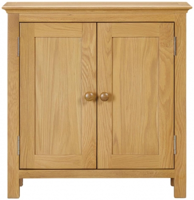 Product photograph of Arlington Oak 2 Door Small Cabinet from Choice Furniture Superstore