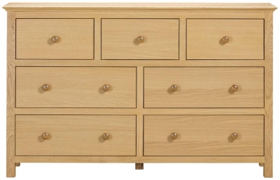 Product photograph of Arlington Oak 3 4 Drawer Chest from Choice Furniture Superstore