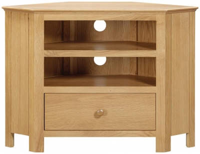 Product photograph of Arlington Oak Corner Tv Unit from Choice Furniture Superstore