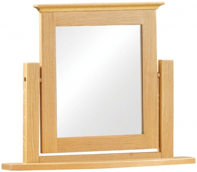 Product photograph of Arlington Oak Dressing Mirror from Choice Furniture Superstore