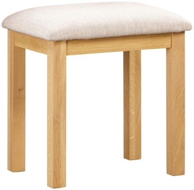 Product photograph of Arlington Oak Dressing Stool from Choice Furniture Superstore