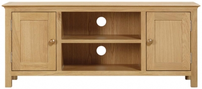 Product photograph of Arlington Oak Large Tv Unit from Choice Furniture Superstore
