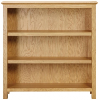 Product photograph of Arlington Oak Low Bookcase from Choice Furniture Superstore