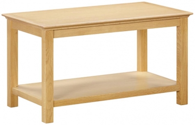 Product photograph of Arlington Oak Storage Coffee Table from Choice Furniture Superstore