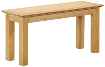Product photograph of Arlington Oak Small Dining Bench from Choice Furniture Superstore