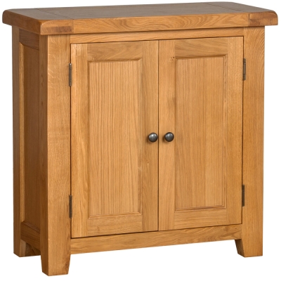 Product photograph of Somer Oak 2 Door Hall Cabinet from Choice Furniture Superstore