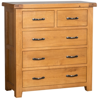 Product photograph of Oakland Oak 3 2 Drawer Chest from Choice Furniture Superstore