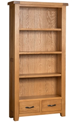 Product photograph of Oakland Oak High Bookcase from Choice Furniture Superstore