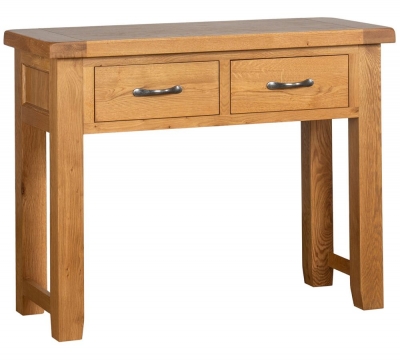Product photograph of Oakland Oak Large Console Table from Choice Furniture Superstore