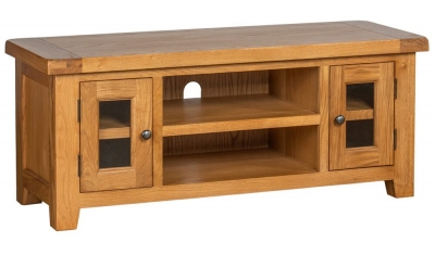 Product photograph of Oakland Oak Large Tv Unit from Choice Furniture Superstore