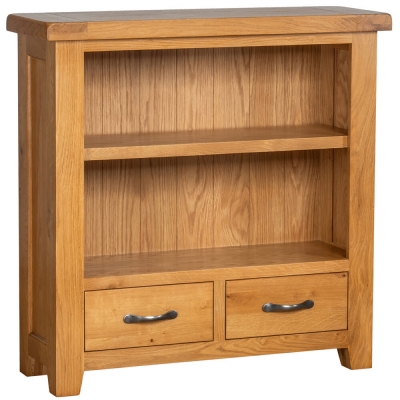 Product photograph of Oakland Oak Low Bookcase from Choice Furniture Superstore