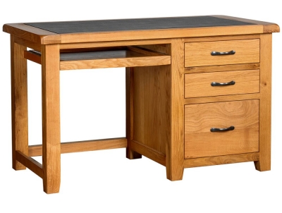 Product photograph of Oakland Oak Office Desk from Choice Furniture Superstore