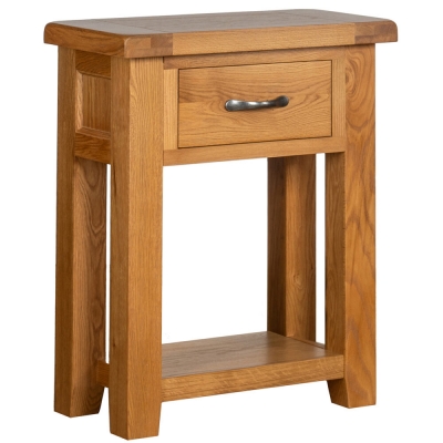 Product photograph of Oakland Oak Small Console Table from Choice Furniture Superstore