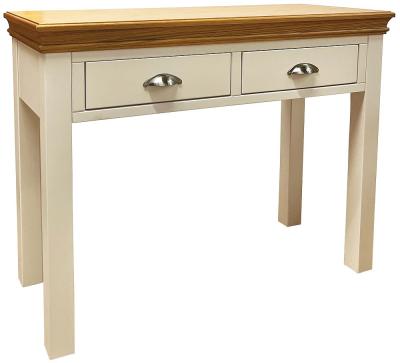 Product photograph of Versailles Ivory Painted 2 Drawer Dressing Table from Choice Furniture Superstore