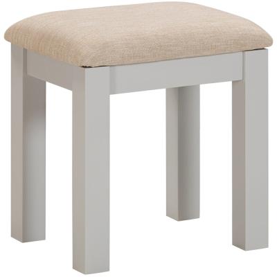 Product photograph of Wilmont Grey Painted Padded Dressing Stool from Choice Furniture Superstore