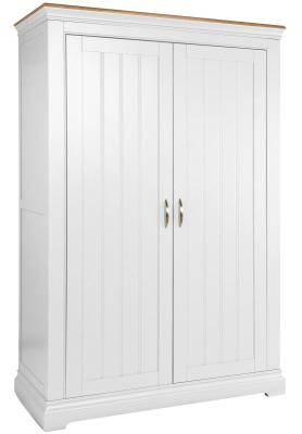 Annecy Bluestar White Painted 2 Door Hanging Wardrobe