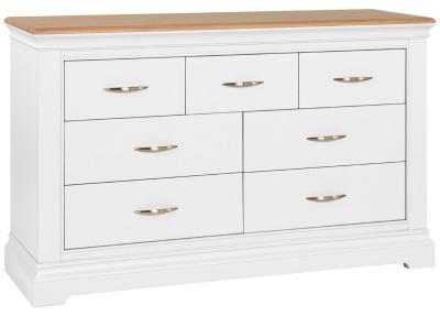 Annecy Bluestar White Painted 34 Drawer Combi Chest