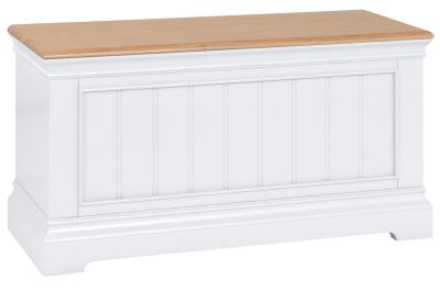 Annecy Bluestar White Painted Blanket Box