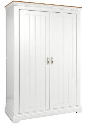 Annecy White Painted 2 Door Hanging Wardrobe