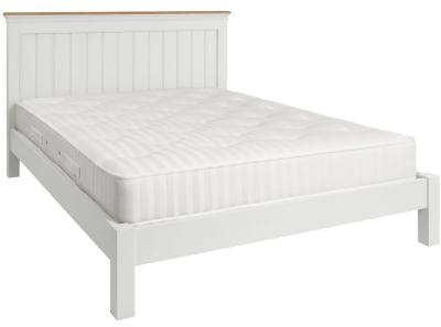 Annecy White Painted Low Foot End Bed Comes In 4ft 6in Double And King Size Options