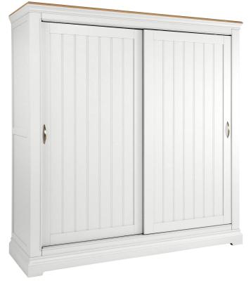 Annecy White Painted 2 Door Sliding Wardrobe