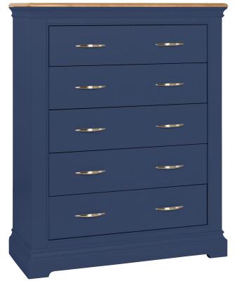 Annecy Electric Blue Painted 24 Drawer Chest